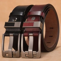 men belt genuine leather luxury high quality plus large size 130 140 150cm business pin buckle belt mens jeans accessories man
