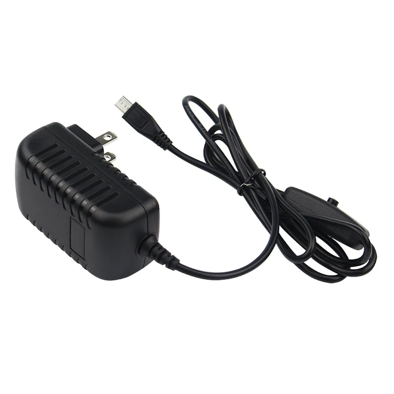 Aokin 5 в 3 А для Raspberry Pi 3 B+ адаптер питания Micro USB адаптер переменного тока с переключателем включения/выключения питания ЕС, США, Великобритании, разъем AU