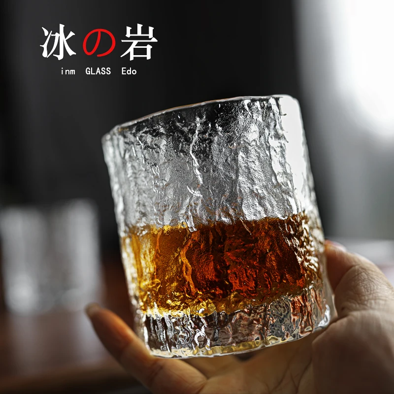 Copas de whisky de 8oz, estilo antiguo, para c&oacute;ctel, rocas, con posavasos y caja de lujo, vasos de cristal para Scotch, Bourb-1