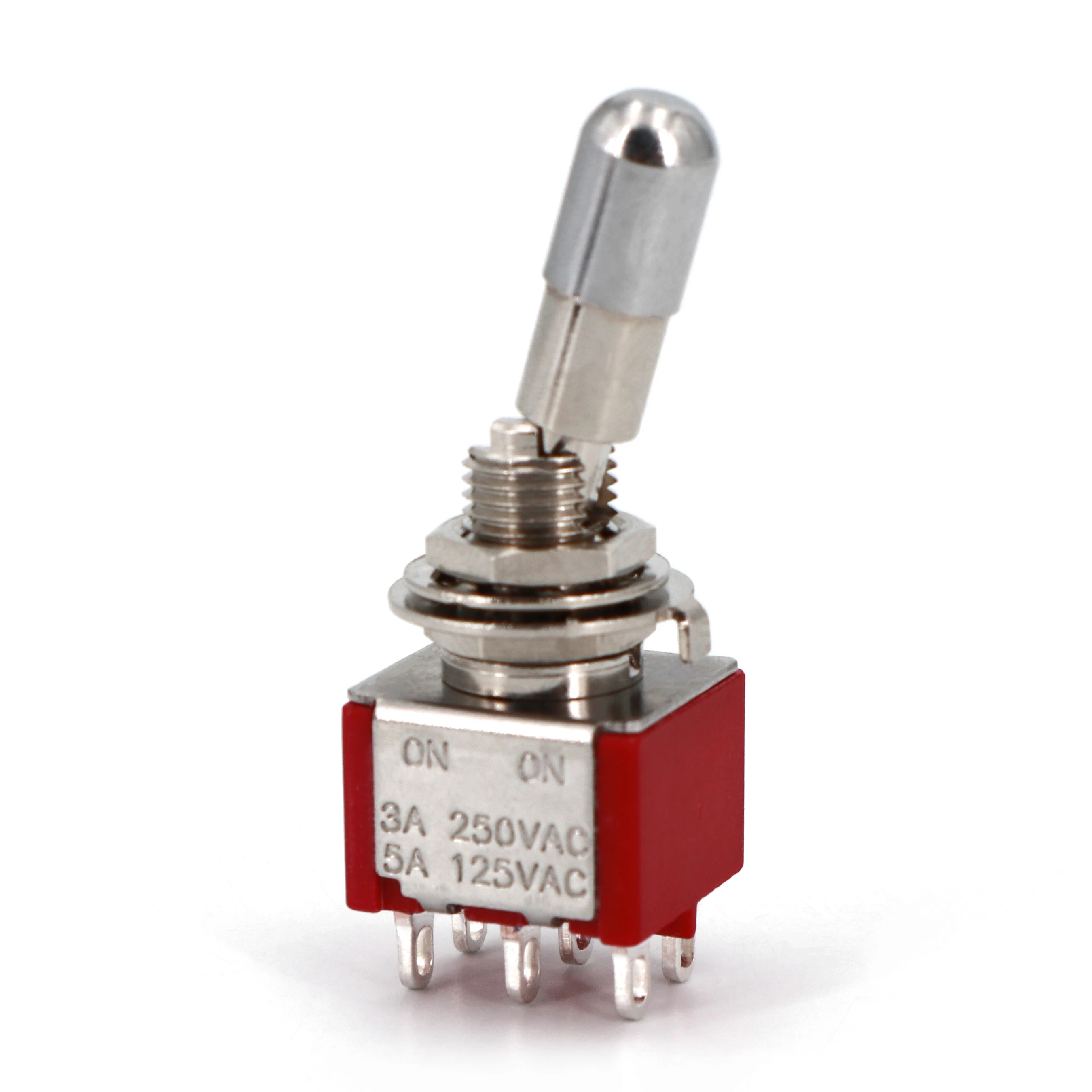 1 шт. SH T8011-LK круглый верхний фиксирующий регулятор уровня DPDT 6-контактный мини-тумблер ВКЛ.-ВКЛ. Поддерживается 2 положения