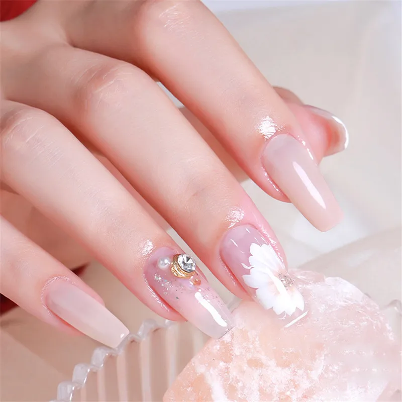 2021 новый прозрачный светло розовые желе УФ Гель лак био Гели Soak Off цветные гели