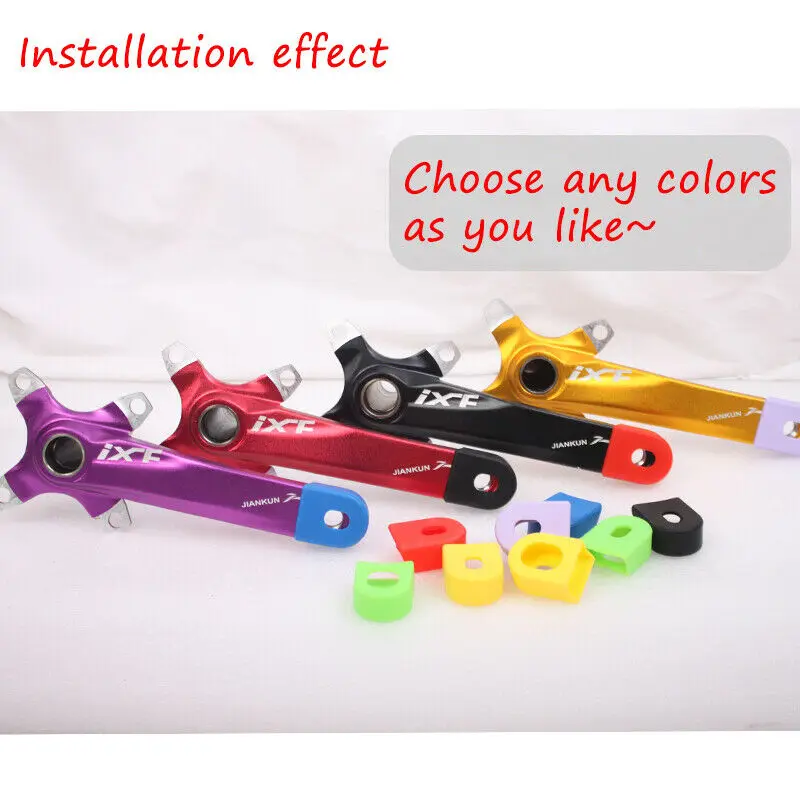 1 пара MTB на велосипедный шатун защитный рукав чехол защита для горного