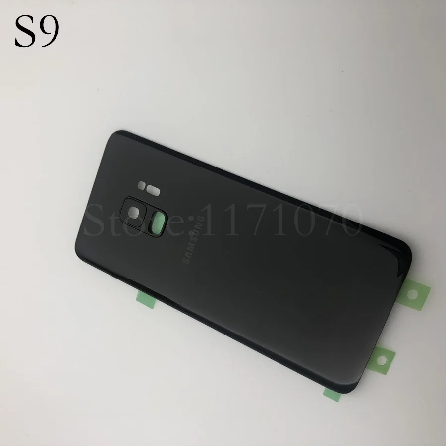Для samsung Galaxy S9 плюс s9+ G965 SM-G965F G965FD S9 G960 SM-G960F G960FD стеклянная задняя крышка батарейного отсека двери Корпус Замена