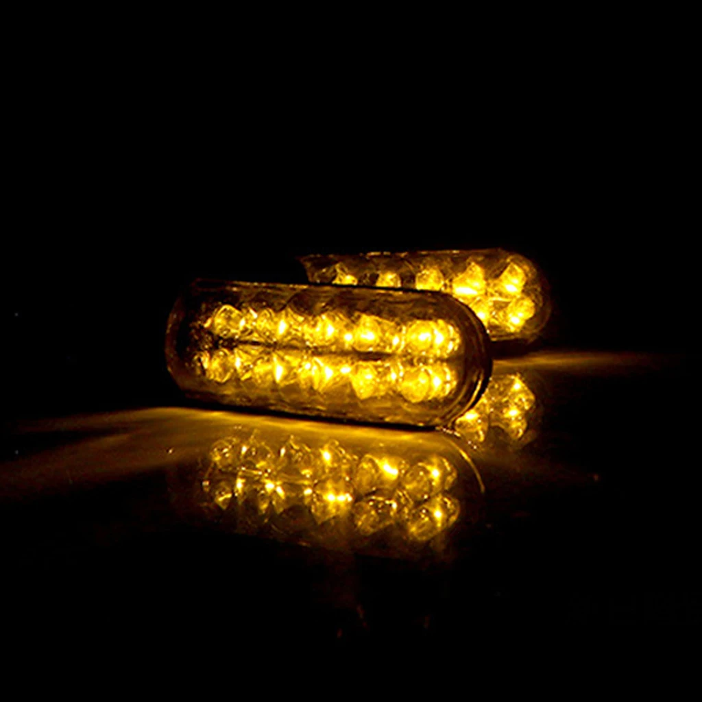 

1 Pair Universal Motorcycle LED Turn Signal Light High Quality Led Indicator Light Amber Blinker Light 12V