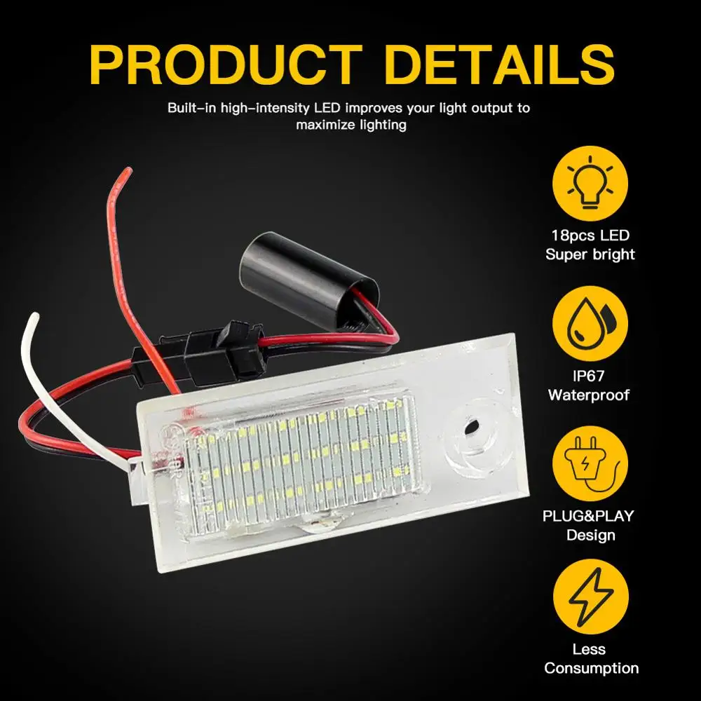 Светодиодный CANBUS без ошибок лампочка номерного знака для Audi A6 C5/4B седан 1997 ~ 2004