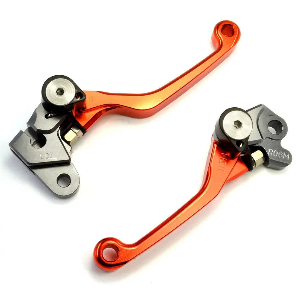 Оранжевый складной рычаг сцепления для мотоцикла с ЧПУ KTM 65SX 105SX 2004 2011 85SX 2003