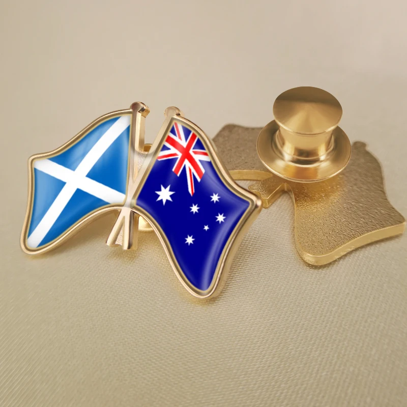 Австралия и Шотландия перекрестные двойные искусственные броши | Украшения