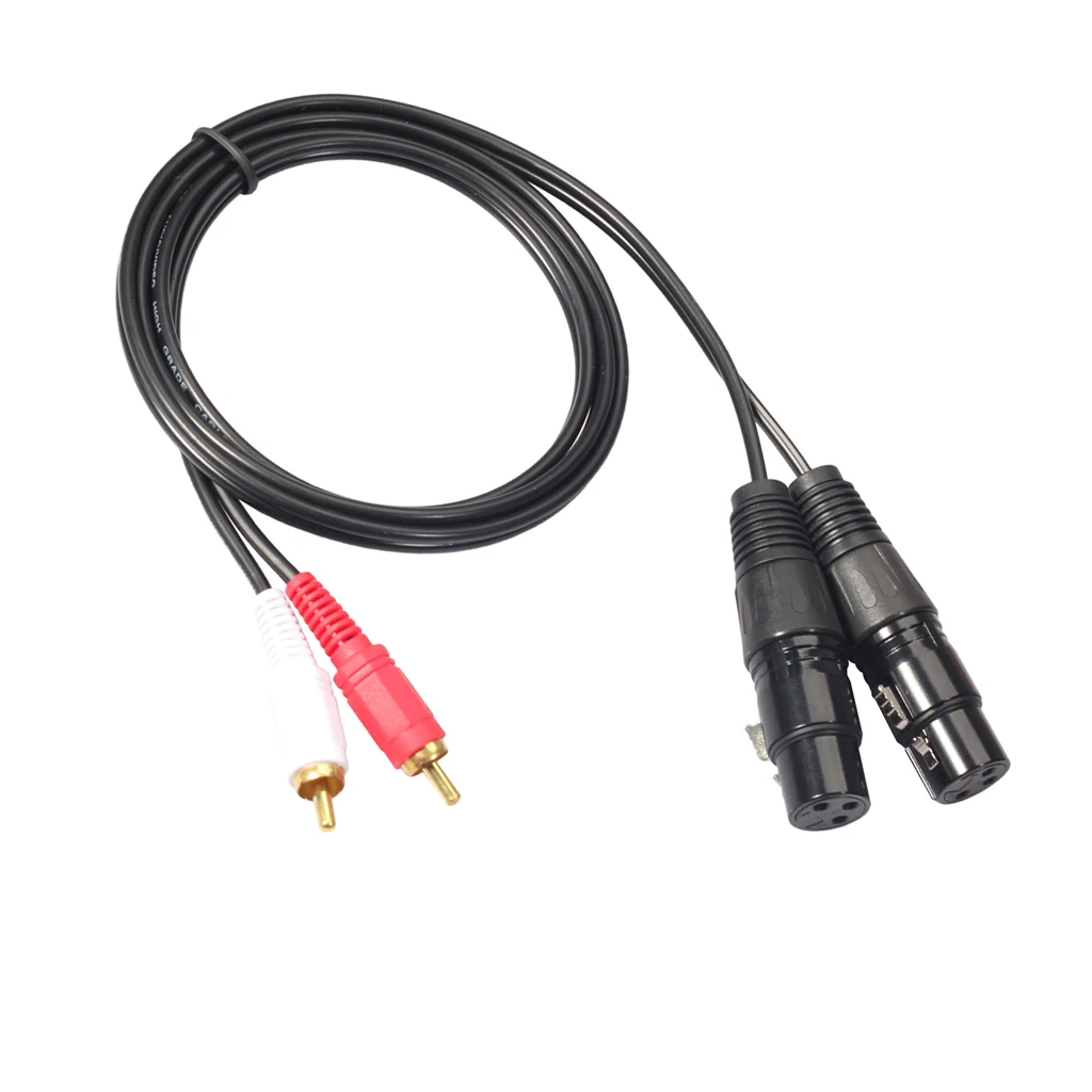 1 пара 5 м RCA штекер в XLR гнездо аудио hi-fi кабель микрофон для микрофона | Спорт и