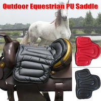 non slip pu leather horse saddle pads comprehensive seat cushion pad equestrian horse riding equipment