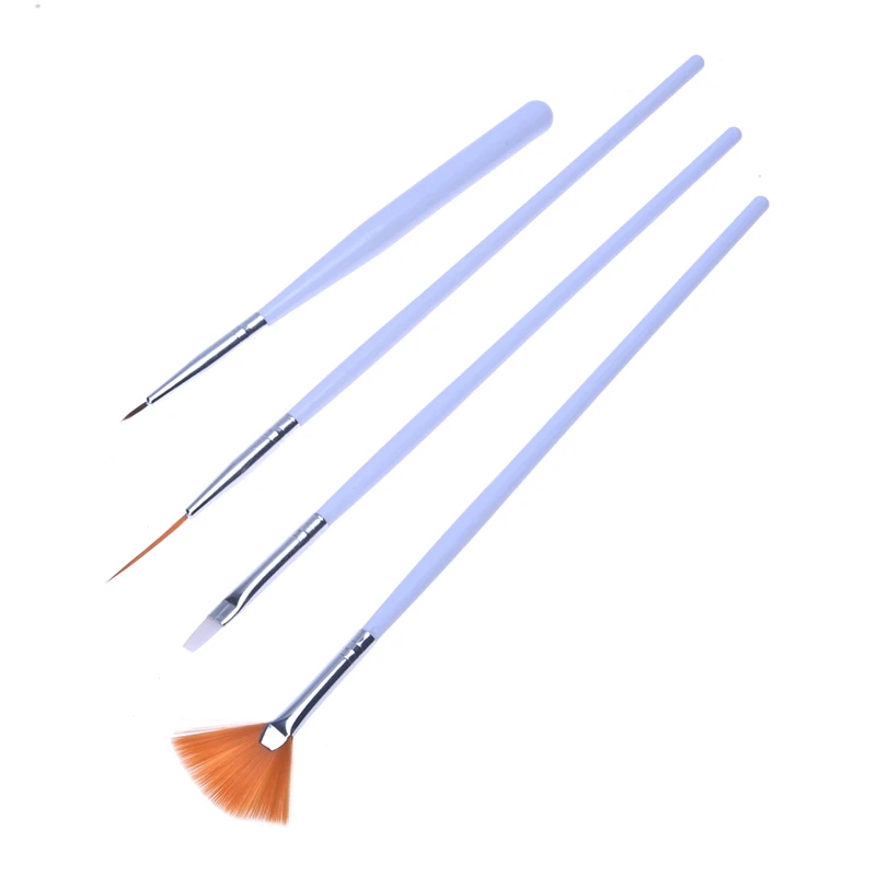 20Pcs Nail Art Design Set Dotting Painting Polish Brush Pen & 5Pcs Polishing Tofu Block | Красота и здоровье
