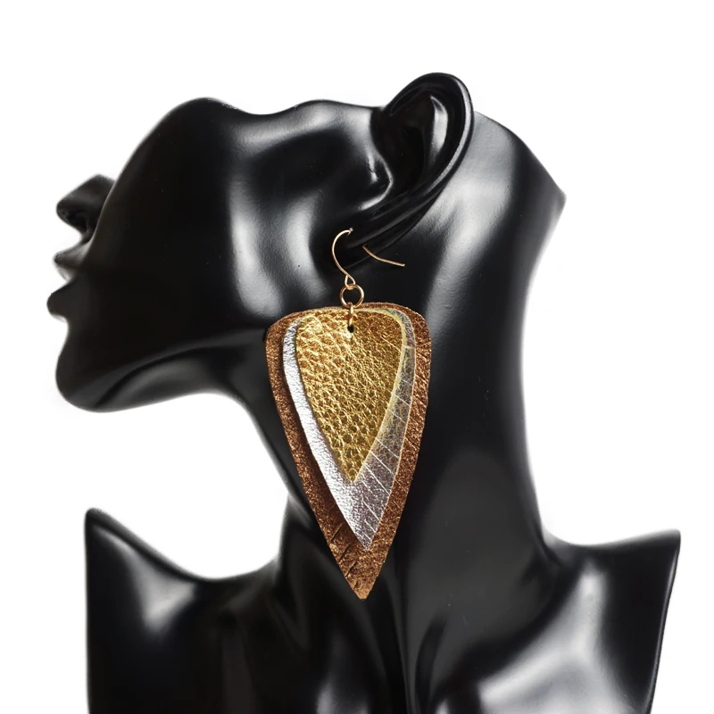 Женские серьги из искусственной кожи M & G многослойные подвески модные ювелирные