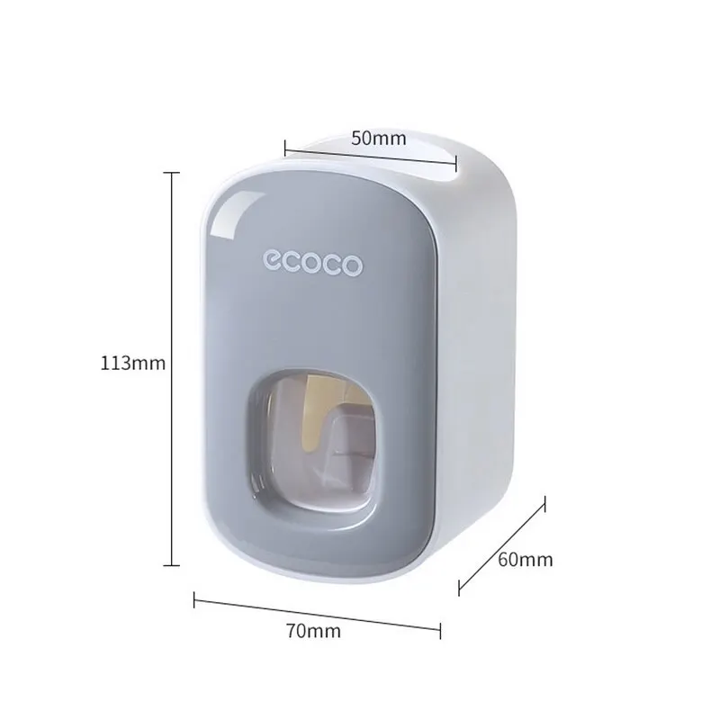 New Automatic Toothpaste Dispenser Dust-proof Toothbrush Holder Wall Mount Stand Bathroom Accessories Set Squeezer | Дом и сад