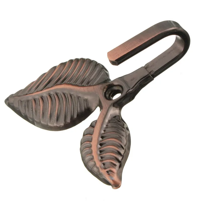 2 х железных крючка в форме листа для штор держатели настенные крючки домашнего