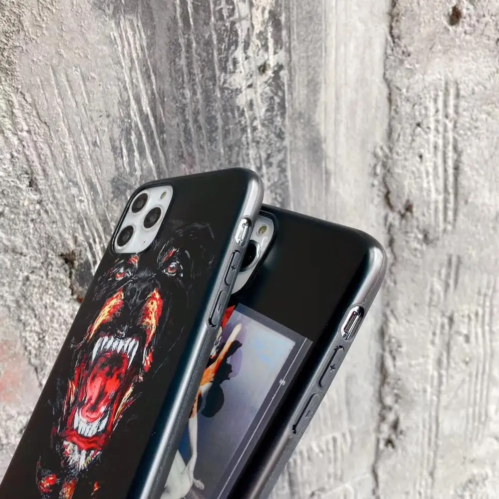 Vintage Luxury Paris Shark Deer Soft Phone Case For iPhone 11 Pro Max Xr X XS 7 8 Plus AirPods 1 2 Headphone Protective | Мобильные