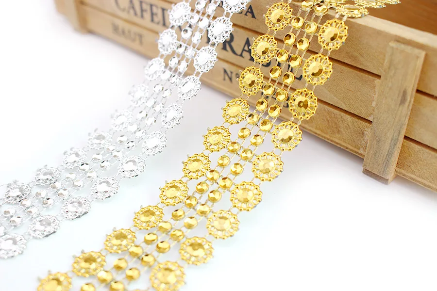 Лента из стразов золотого и серебряного цветов мотивы лента с кристаллами сделай