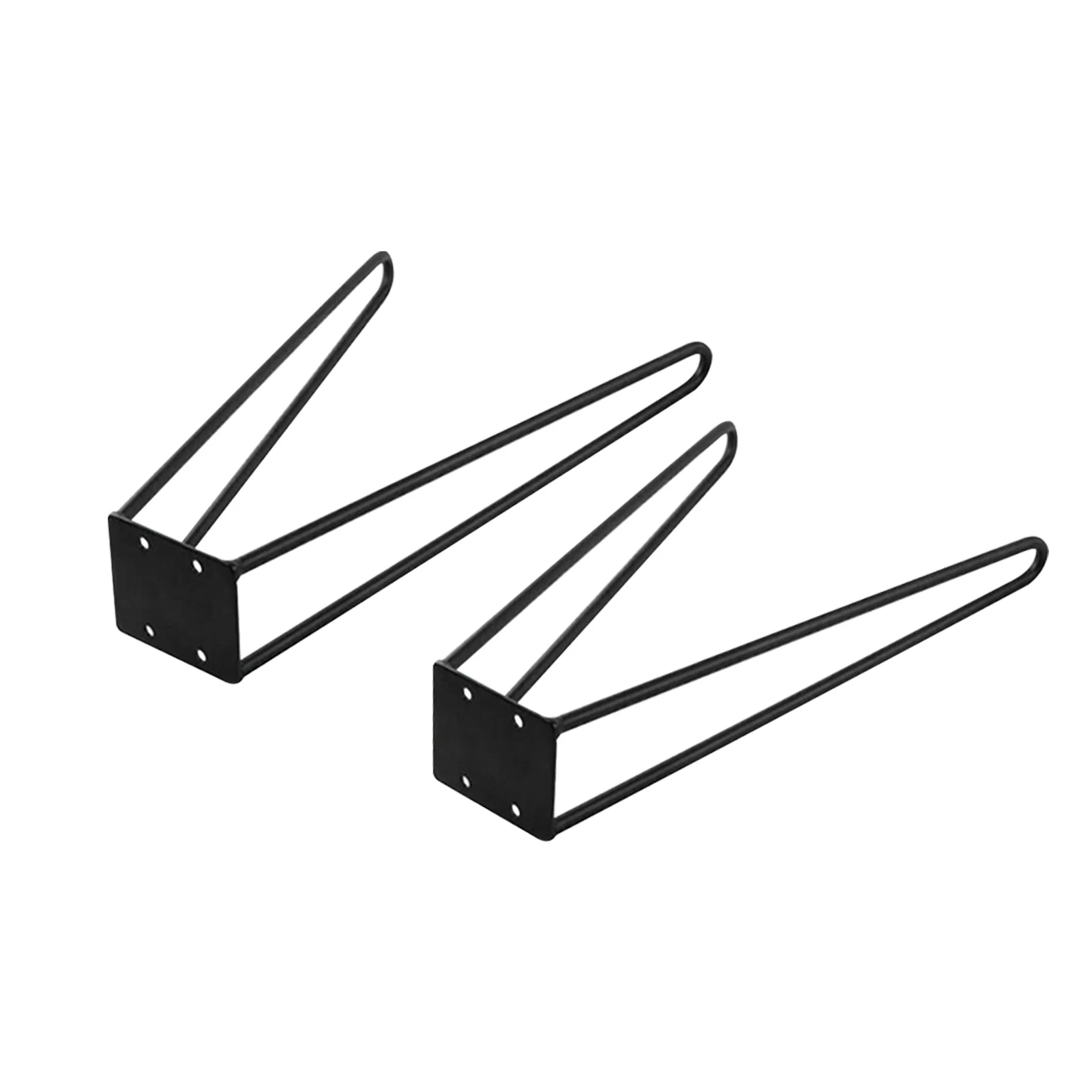 

2pcs Easy Install Table Legs Satble Chair DIY Iron Art Black Furniture Accessories Heavy Duty Protector Feet Replacement Part