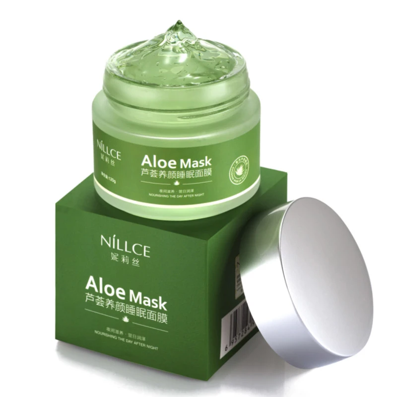 NILLCE маска для лица с алоэ контроль жирности увлажняющая сна восстановления кожи