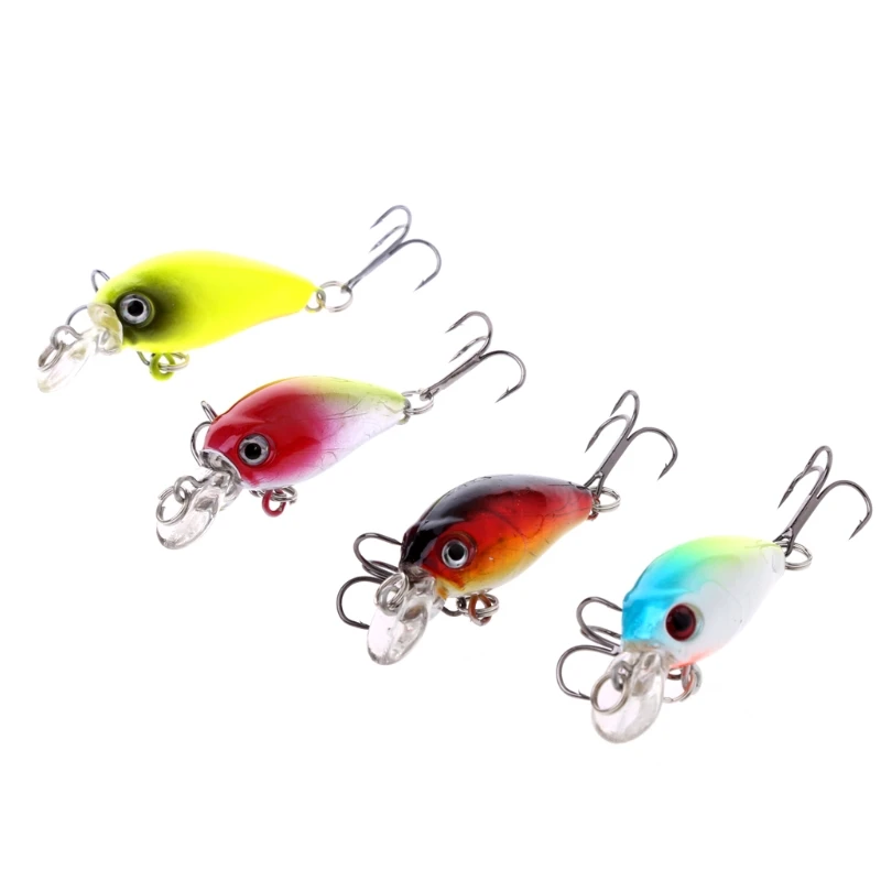 

Fishing Lure 3D Eyes Artificial Hard Crank Baits Wobbler Bass Minnows Tackle Set