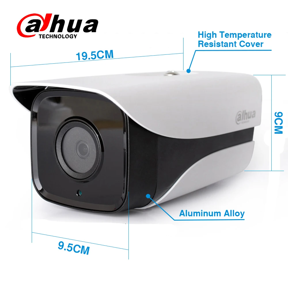 Dahua HD 4 МП цилиндрическая IP камера с питанием по Ethernet фотовспышка встроенный