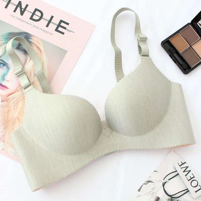 Женский бюстгальтер с эффектом пуш ап Roseheart зеленый фиолетовый без косточек