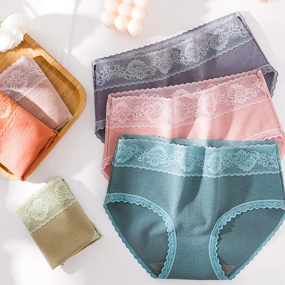 2020 сексуальные кружевные трусики для женщин хлопковые большие размеры интимное