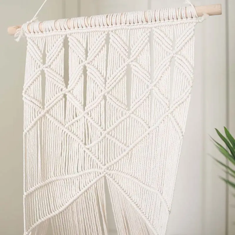 

Handwoven Tapestry Wall Hanging Macrame Pet Cat Hammock Bed Cage Swing Living Room Home Decoration without Mat