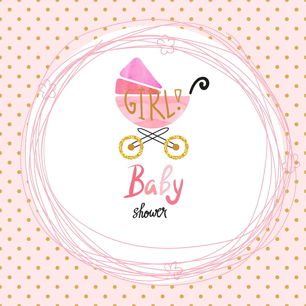 BEIPOTO розовый синий горошек baby shower это Для мальчиков и девочек фон Конфеты стол