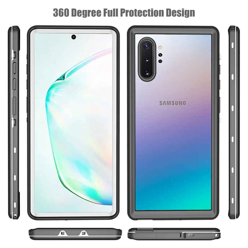Водонепроницаемый чехол для Samsung Note 10 10Plus подводного плавания пыленепроницаемый