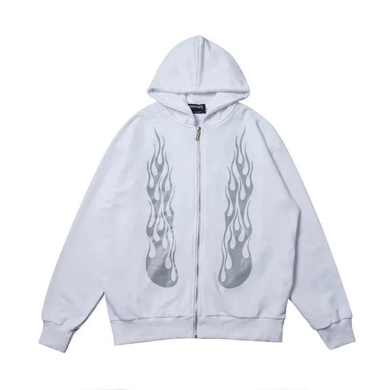 

Y2K Харадзюку худи скелет Женская Осенняя уличная одежда на молнии готические черные толстовки Харадзюку гранж большие зимние толстовки