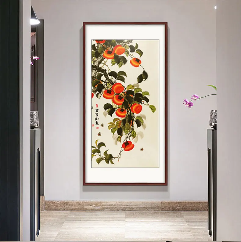EECAMAIL DIY Diamond Painting Full Embroidery Persimmon All Things Wishful Entrance Restaurant No Frame | Дом и сад