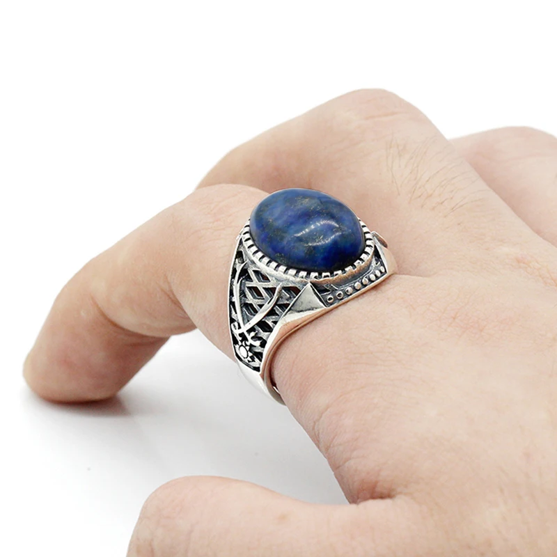 Женское серебряное кольцо с двумя мусульманскими мечами|Кольца| |