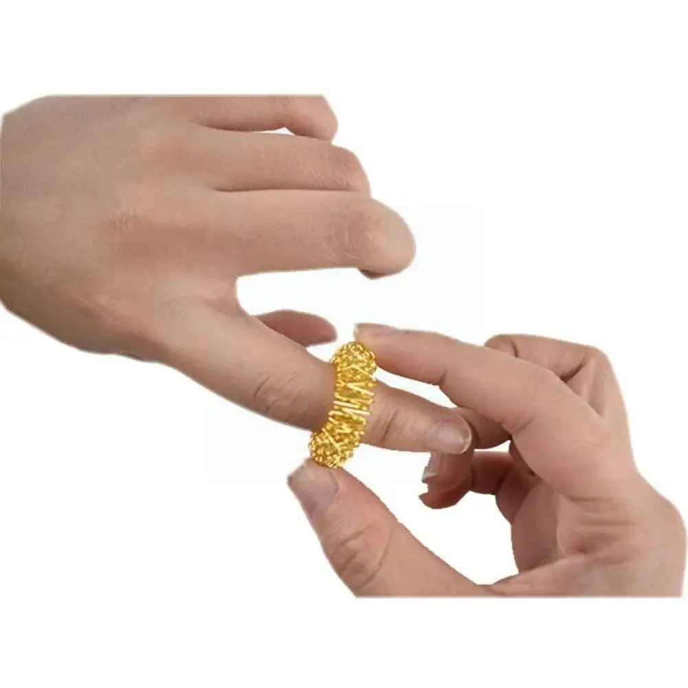 

Spiky Sensory Decompression Toys Finger Rings Acupressure Toys Relief Finger Relief Anxiety Ring Kids Stress For Adult V4L4