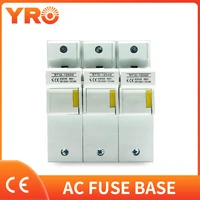 ac 1pc 3p fuse base 690v with led light matching fuse 22x58mm r017 only fuse base rt18 125am
