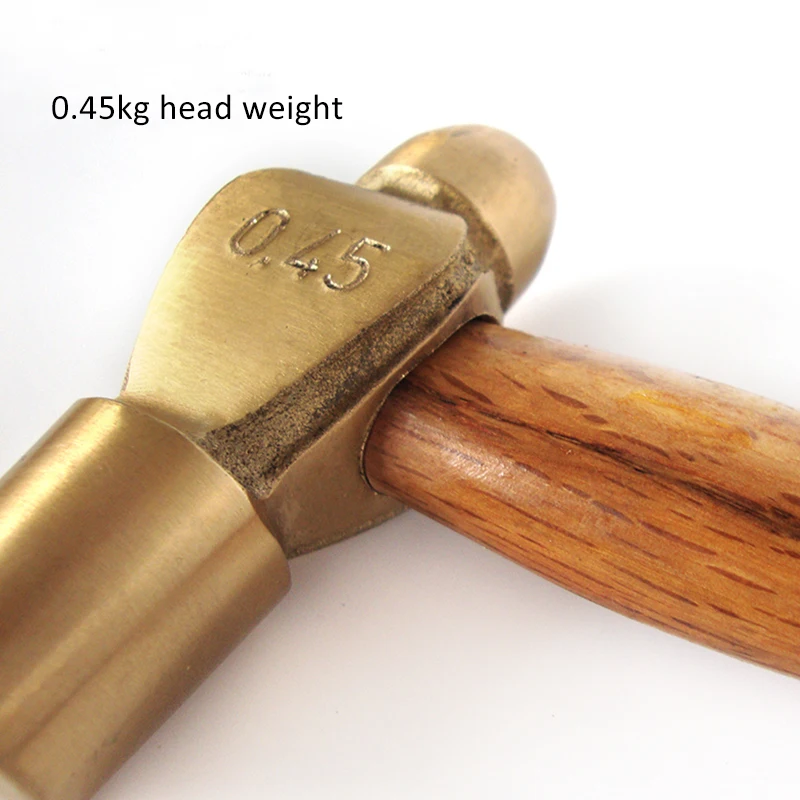 Медный молоток ударная латунная головка ручка из твердой древесины