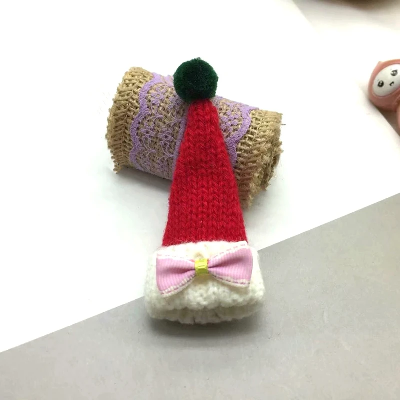6PC Knitting Scarf Christmas Hat Ornament DIY Handmade Decorative Supplies Home Clothing Sewing Accessories Kid Gift Doll Craft | Дом и сад