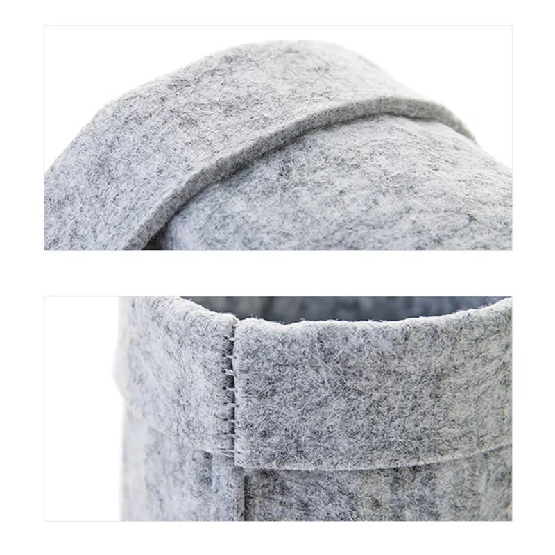 Nordic хранения складной цветочный горшок войлока для настольных компьютеров