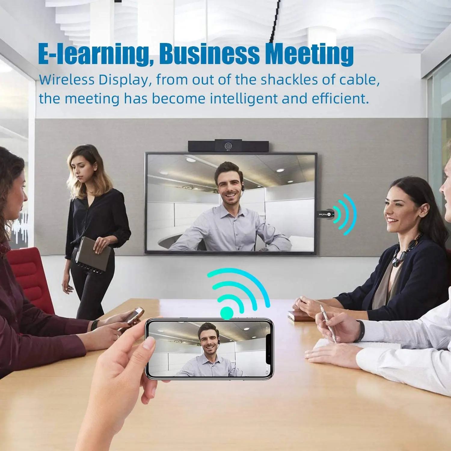 ТВ-флешка Anycast M2 Plus Wi-Fi-приемник для Miracast AirPlay 2 4 ГГц |