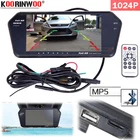 Koorinwoo новейшее Высокое разрешение 1024*600 7 TFT LCD Автомобильное зеркало заднего вида монитор BluetoothMP5 UsbSD слот Revese парктроник