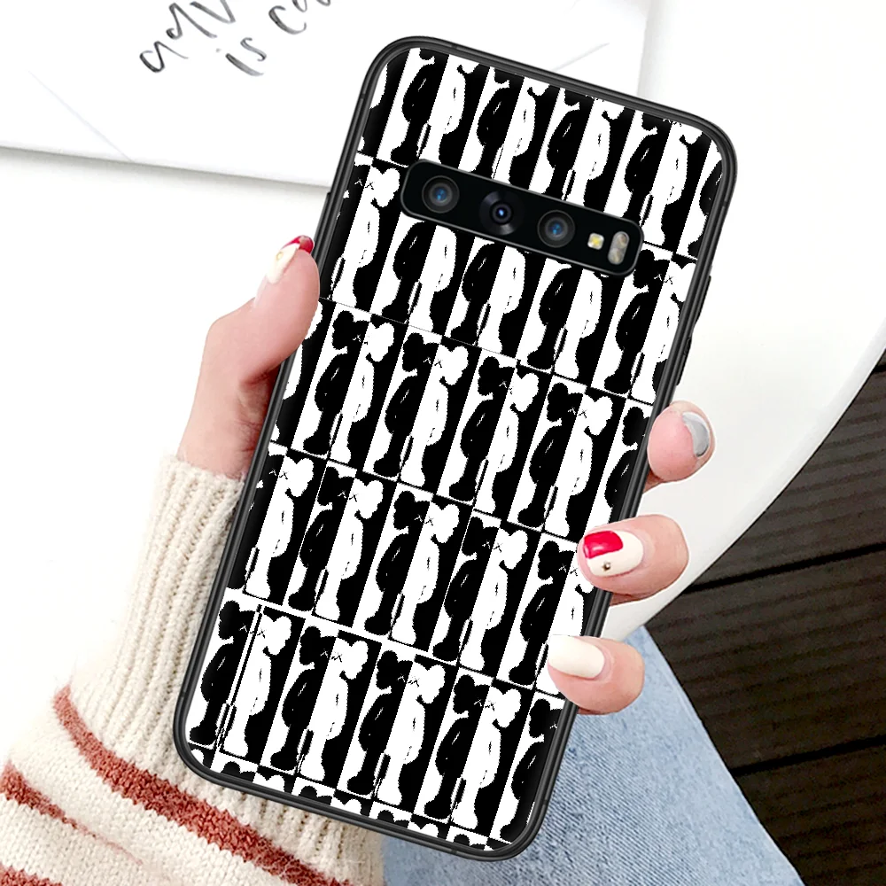 

Fashion kaw Luxury Phone Case For Samsung Galaxy Note S 8 9 10 20 Plus E Lite Uitra black Prime Luxury Coque Painting Cell Tpu