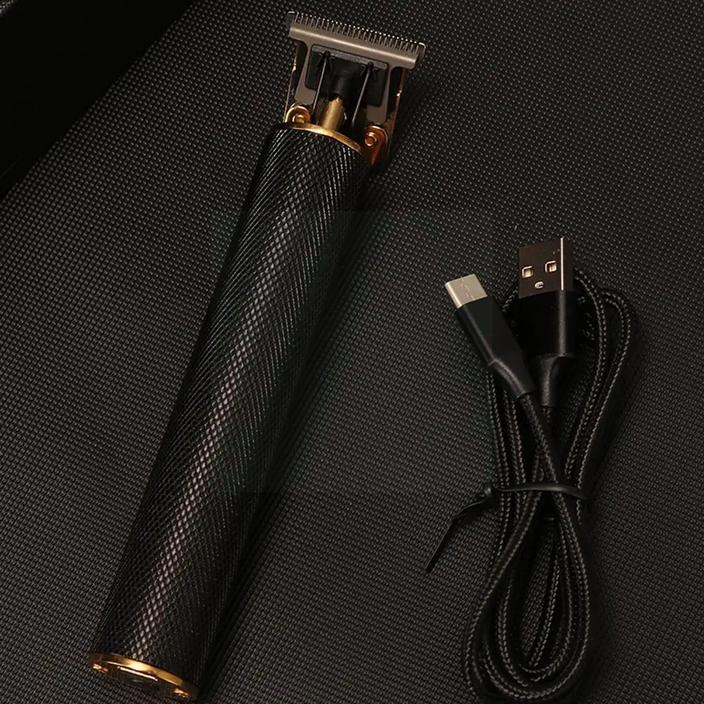 

Черный цифровой триммер для волос перезаряжаемый Электрический Стайлинг волос Outliner беспроводной T-blade инструмент парикмахерский волосы бо...