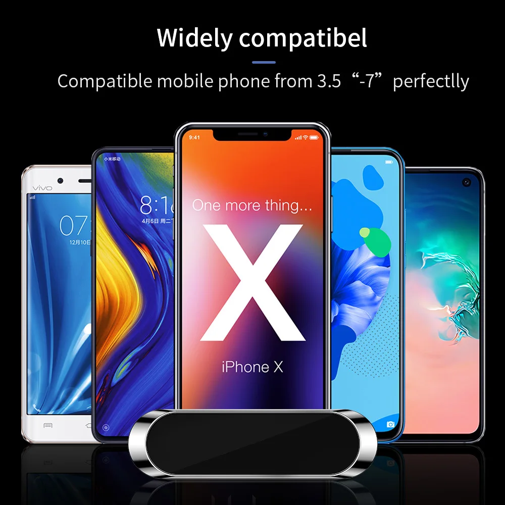 

Marjay Magnetic Car Phone Holder Universal mini Strip Shape Stand For iphone Samsung Xiaomi Huawei GPS Dashboard Wall Car Mount