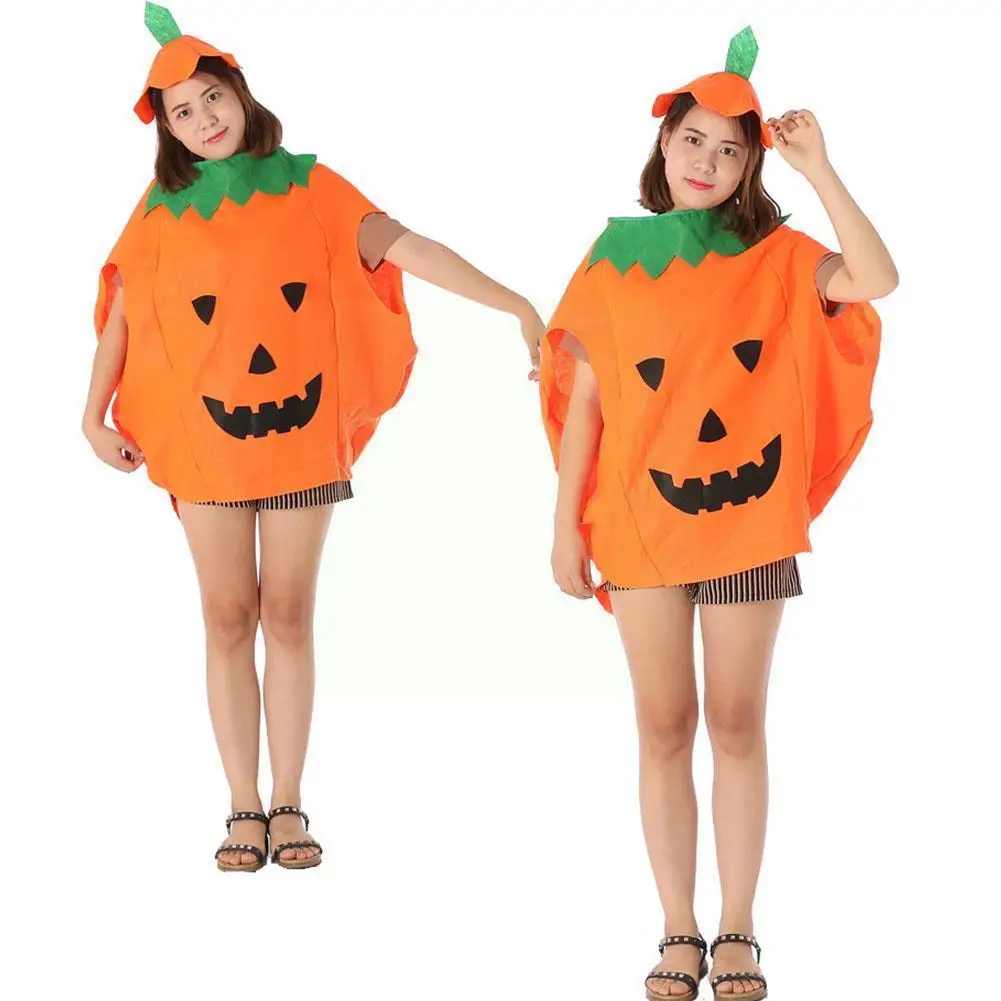 

Wholesale Halloween Costumes Pumpkin Clothes Masquerade Decoration Halloween Suit Props Hat Pumpkin Costume Cosplay Y3u8
