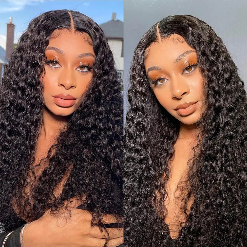 

Websterwigs Synthetic Wigs Deep Wavy Lace Front Wig Heat Resistant Fiber Cosplay Wig Black Curly Wigs For Black Women Daily Use