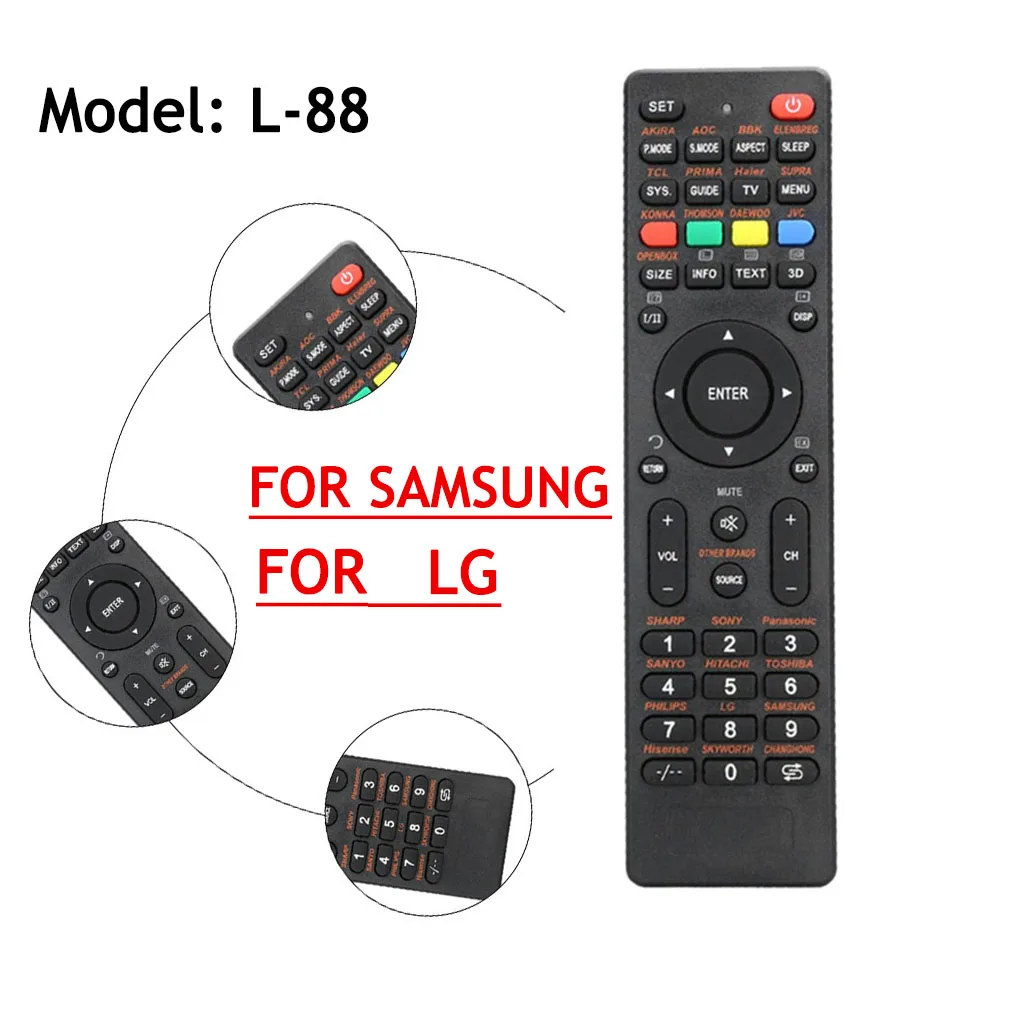 

Universal TV Remote Control Replacement for ORION OPEN ORIENT ONIDA FUSION FUNAI FUNAIPC DMTECH DIGITAL DAWA DEX
