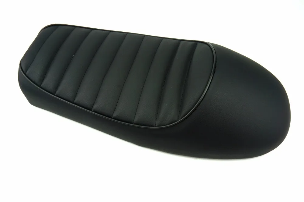 Черное мотоциклетное сиденье SAFFEN для кафе винтажное седло горба плоское в стиле