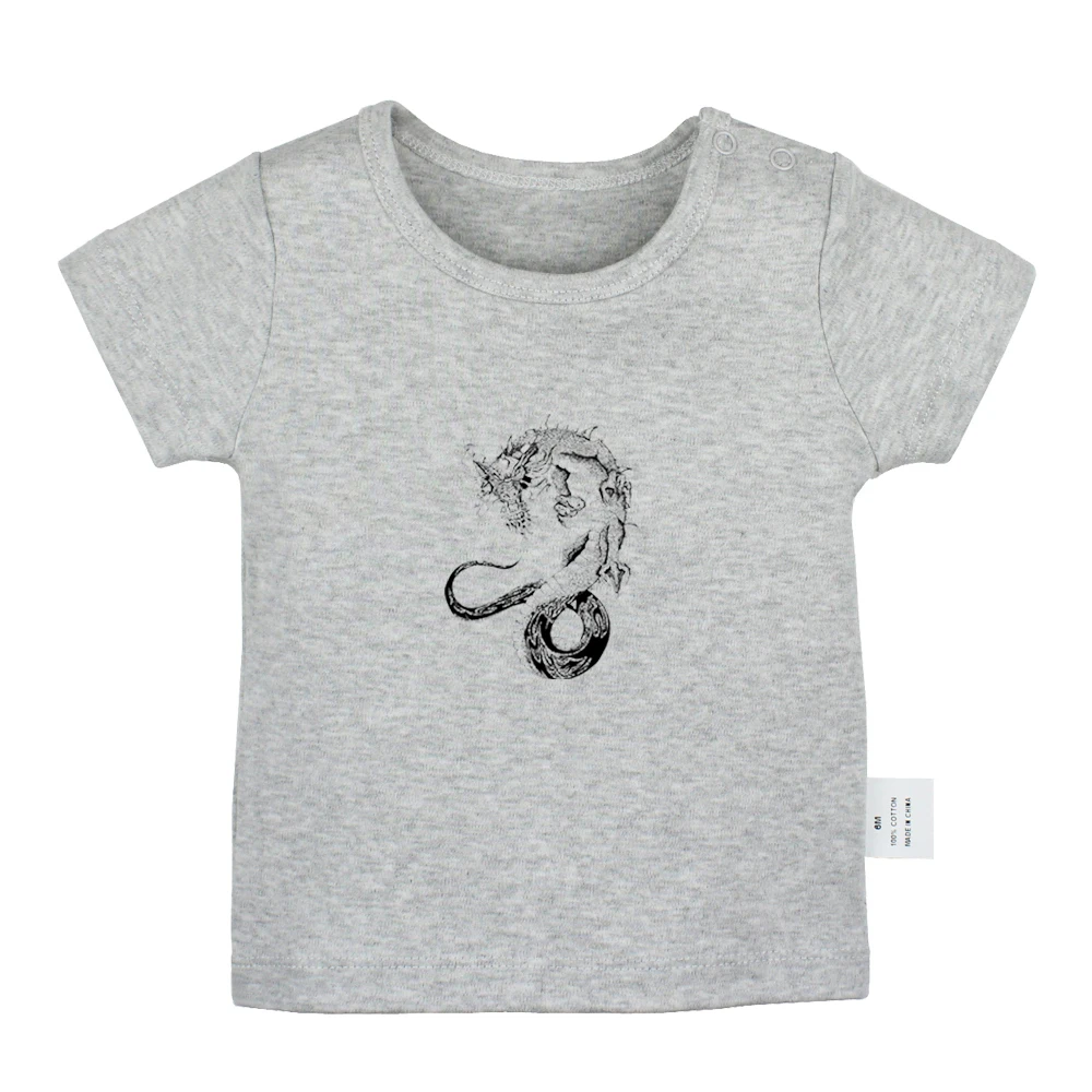 Милые дизайнерские футболки для новорожденных с изображением китайского