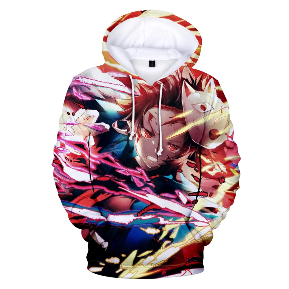 

Anime Demon Slayer Hoodie 3D Gedrukt Mannen/Vrouwen Sweatshirts Cartoon Harajuku Demon Slayer Unisex Hoodie Casual Oversize Tops