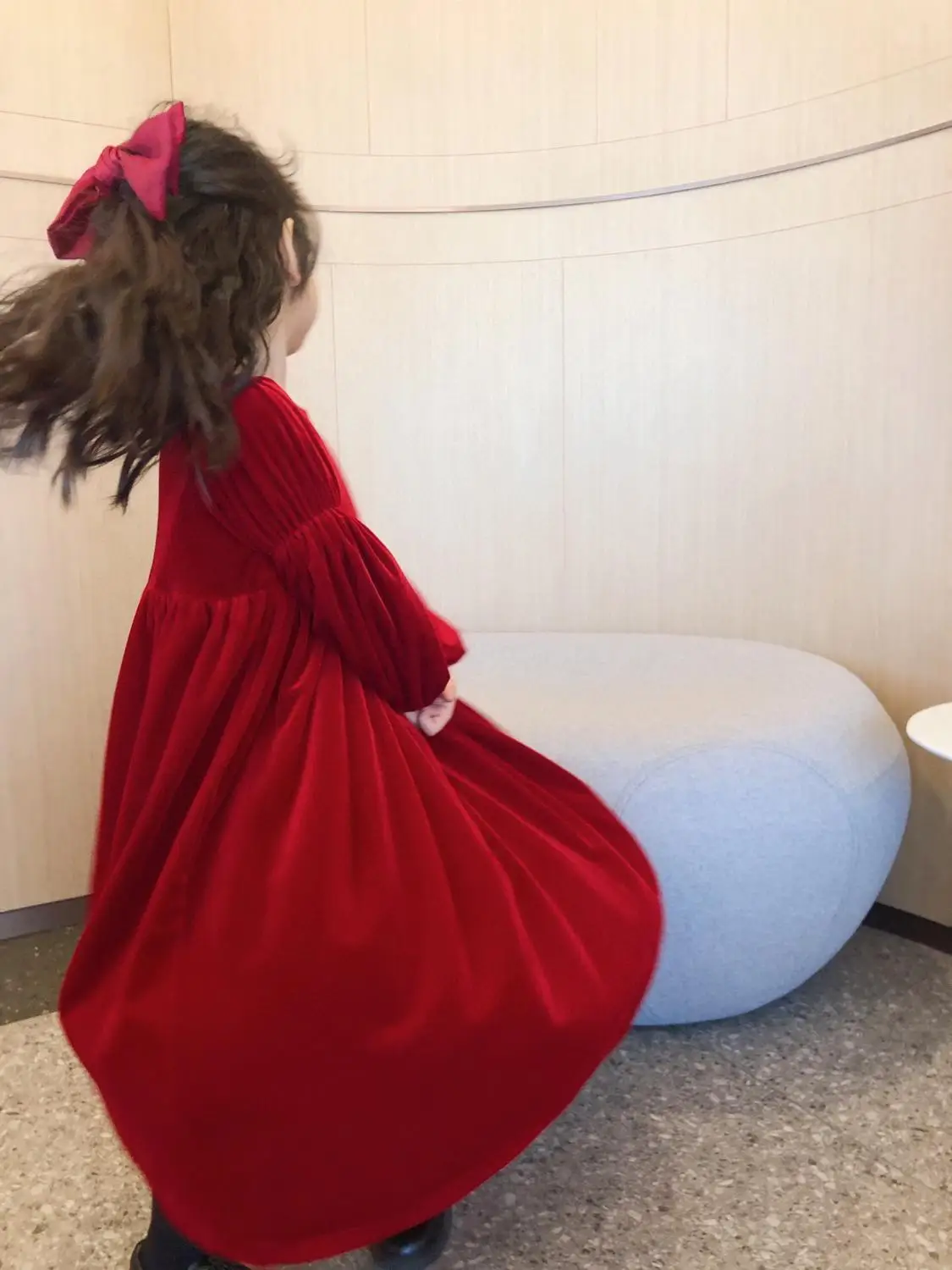

High Quality Girls Dress Presell November 30th 2020 Autumn Winter Red Colour Velvet Christmas Baby Girls Long Dresses