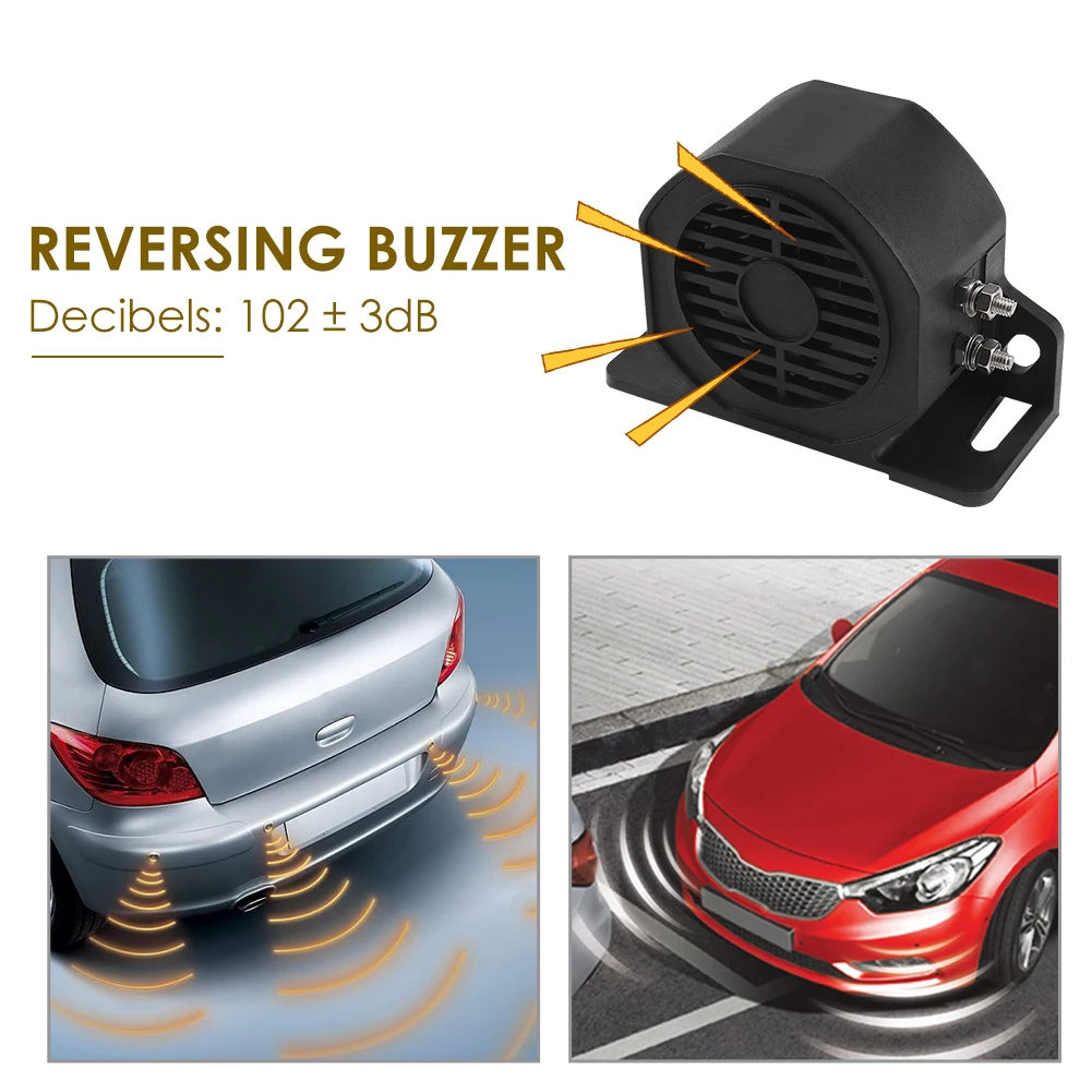 

Decibel Backup Alarm Multi-function Hot Sale Backup Alarms No Magnet Waterproof Back-up Alarm 12-60V Universal