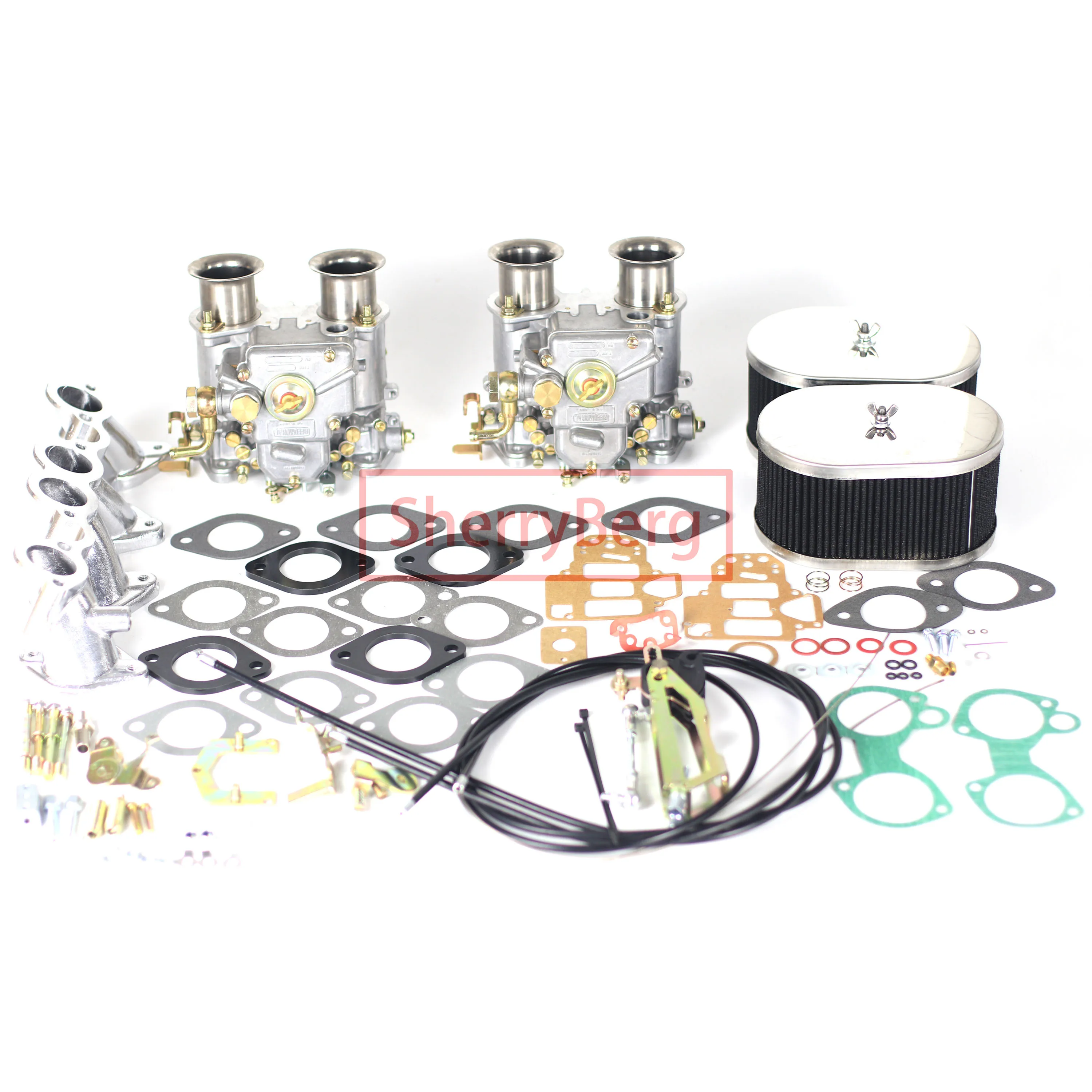 

SherryBerg Twin Carb Kit VW GOLF/POLO 1,6 1,8 2,0 Weber MK2 40 2 40dcoe + + + 1